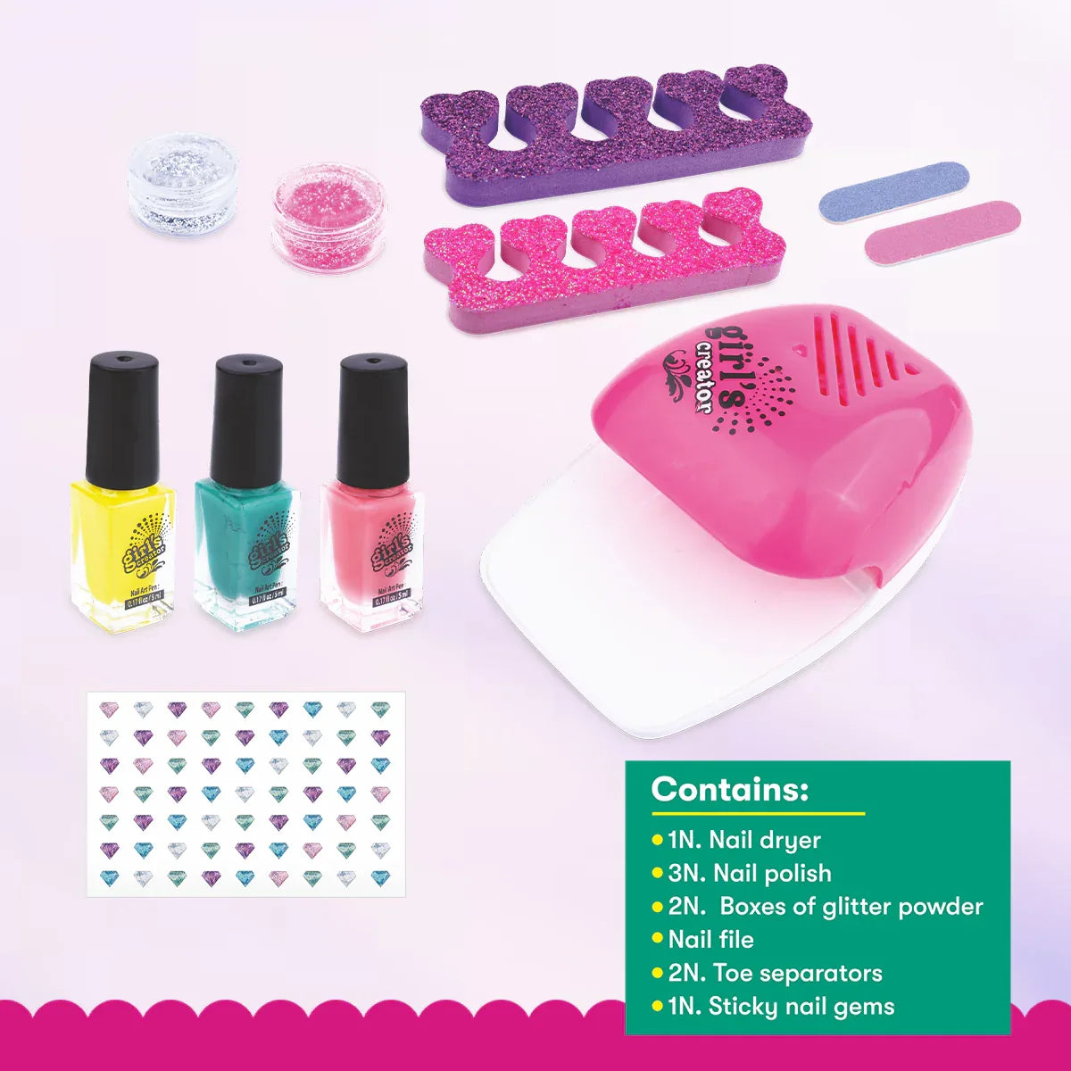 Mini Monk Glow & Go – Nail Art Studio Kit
