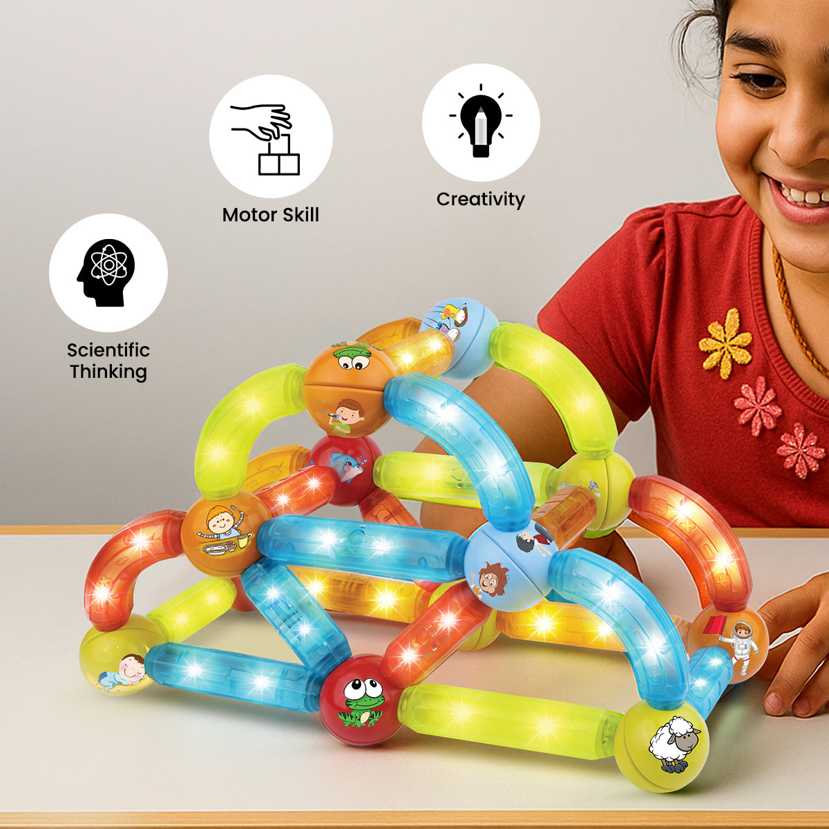 Light Magnetic Sticks Blocks