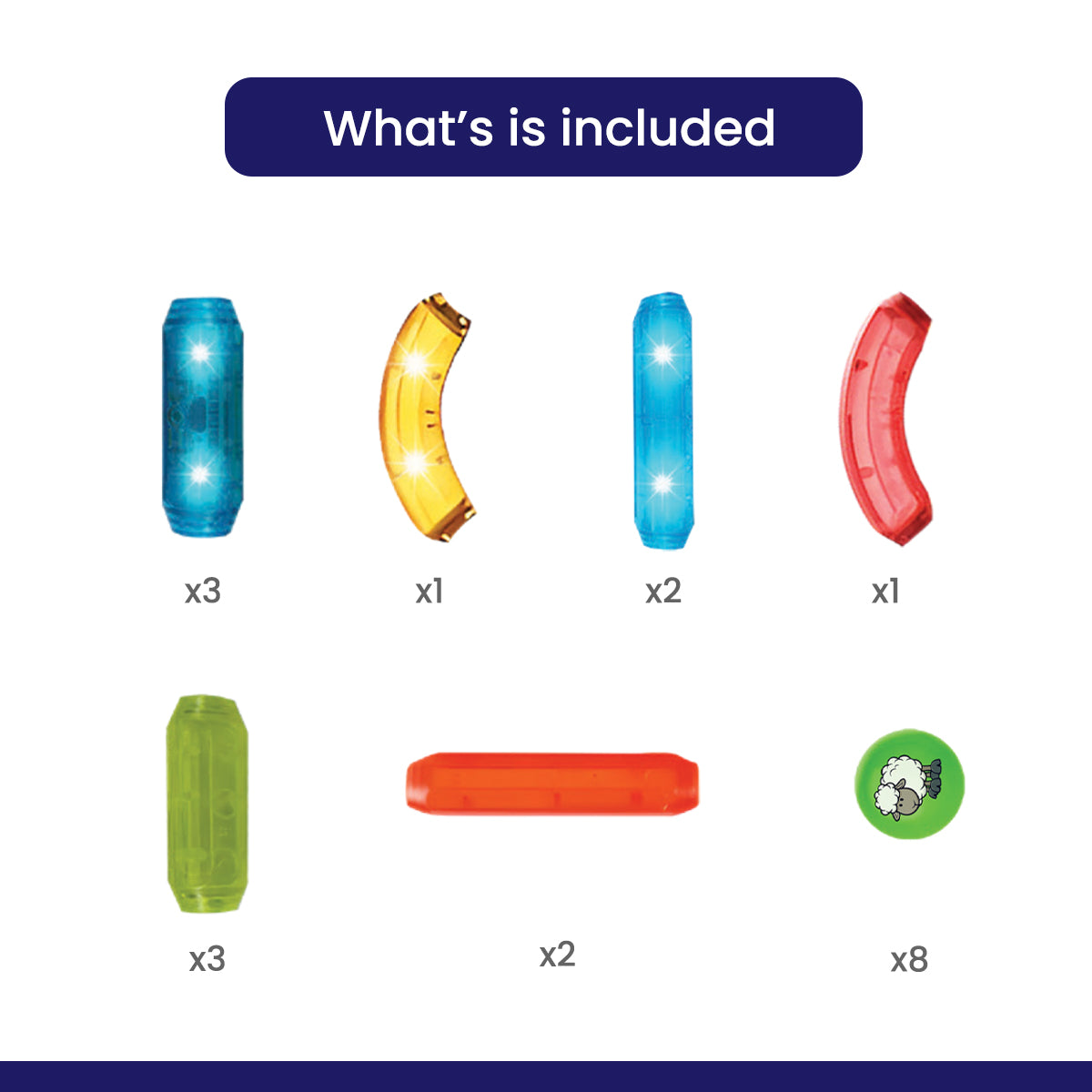 Light Magnetic Sticks Blocks