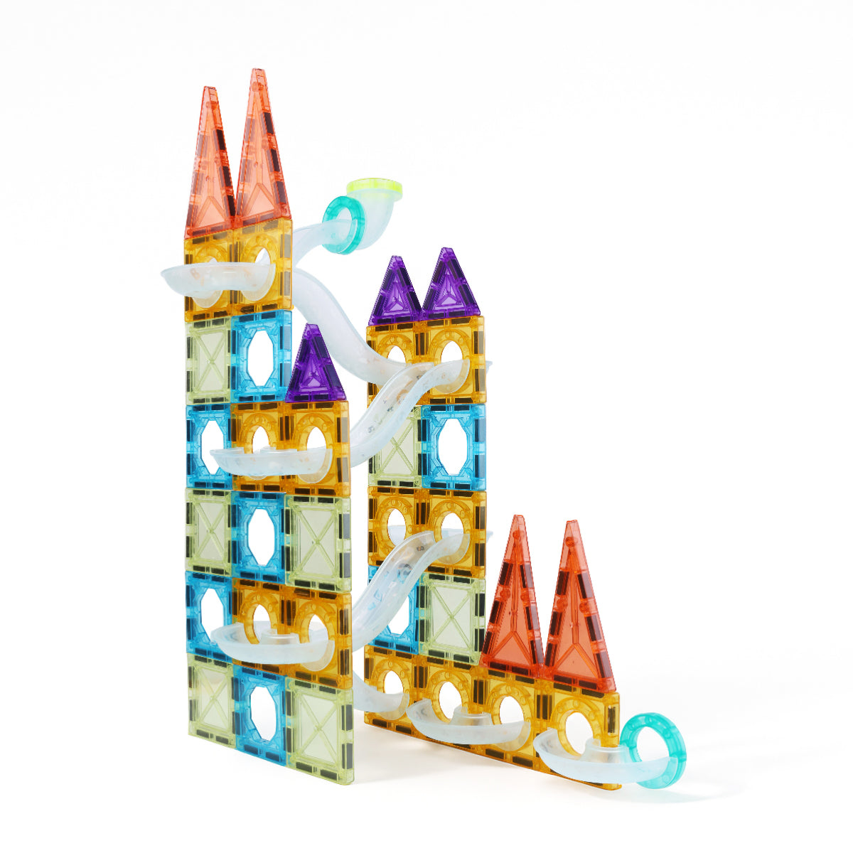 Magnetic Tiles Rolling Balls Building Blocks