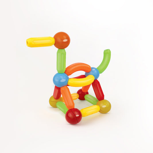 Magnetic Sticks and Rolling Balls Building Blocks