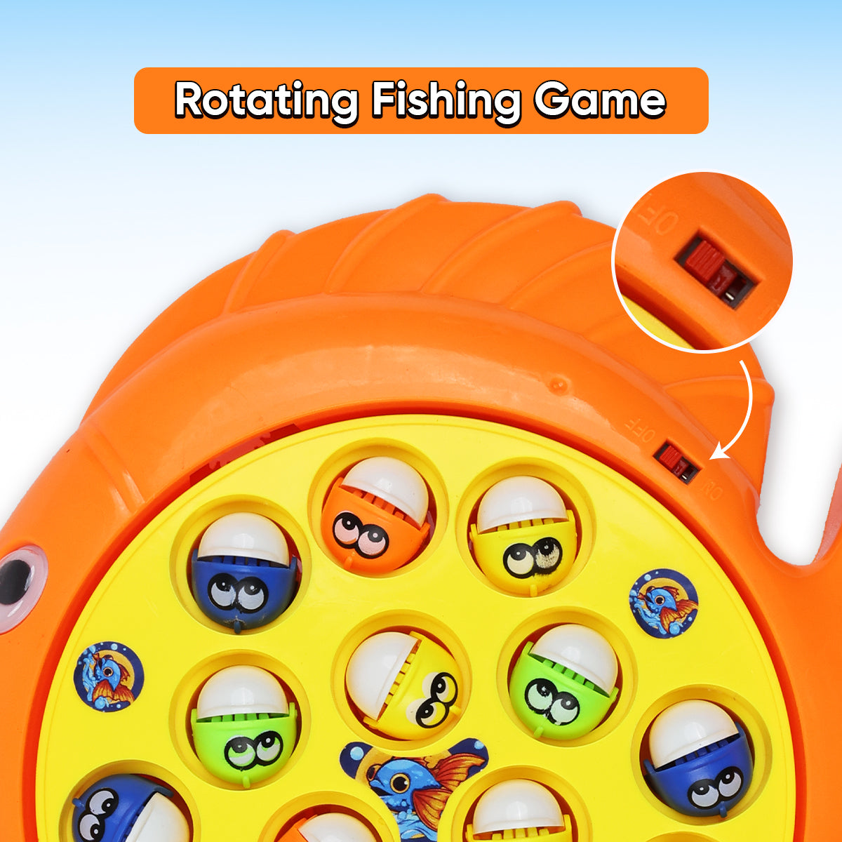 Mini Monk Musical Fishing Game for Kids