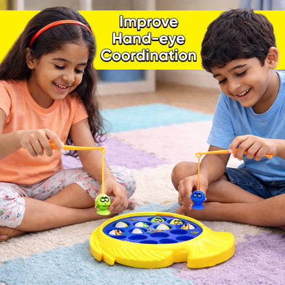 Mini Monk Musical Fishing Game for Kids