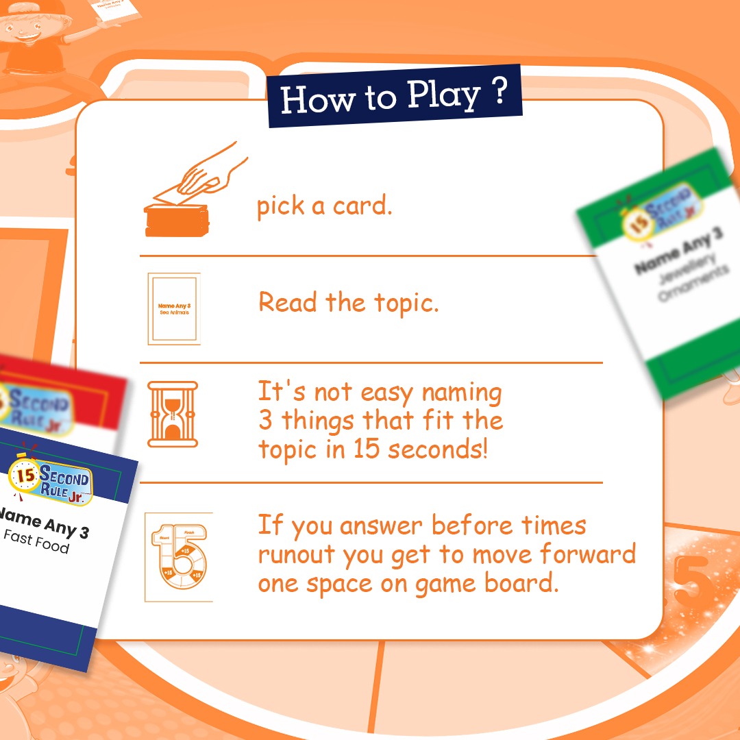 15 Second Rule Jr. | Family Board Game for Kids (6+)