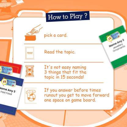 15 Second Rule Jr. | Family Board Game for Kids (6+)